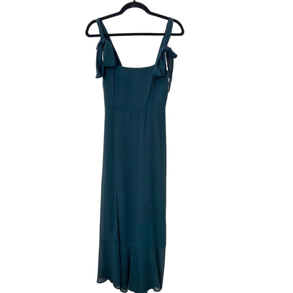 SHOW ME YOUR MUMU Claire Midi Dress‎ in Emerald Sz S - Picture 2 of 6